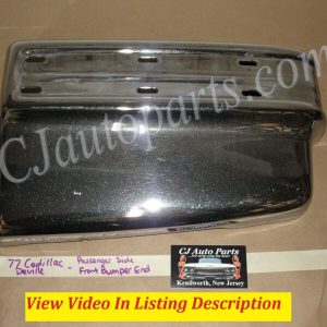 OEM 1977 1978 1979 Cadillac Deville Fleetwood RIGHT PASSENGER SIDE FRONT BUMPER END CORNER #1616191